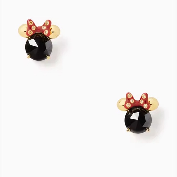 KATE SPADE ♠️ Disney Collection New York Minnie Studs & Necklace set, NEW - Picture 2 of 9